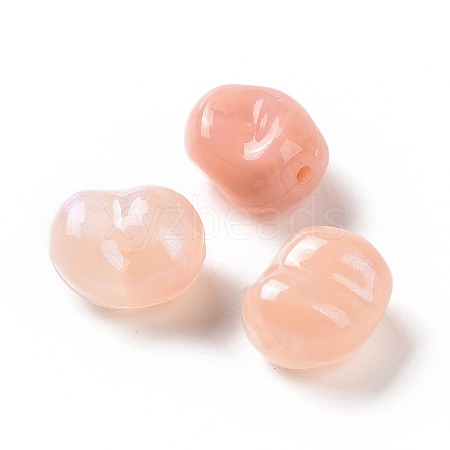Opaque Acrylic Beads OACR-E015-08F-1