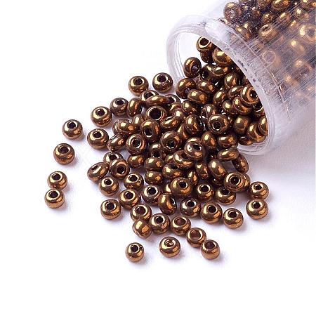 15/0 Grade A Round Glass Seed Beads X-SEED-A022-F15-601-1