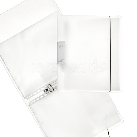 A4 PVC Loose Leaf Binder Postcard Phote Album with 50 Pockets Transparent Sleeve Protectors DIY-WH0028-44B-1