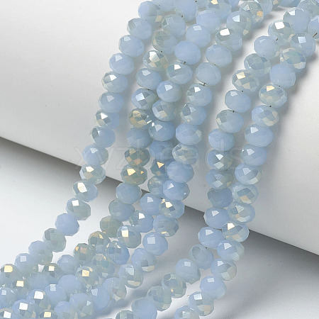 Electroplate Glass Beads Strands EGLA-A034-J4mm-H06-1