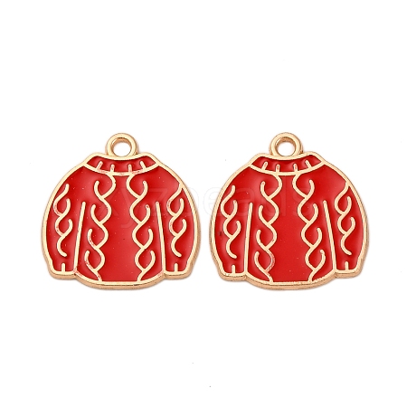 Christmas Alloy Enamel Pendants ENAM-K080-01K-G-1
