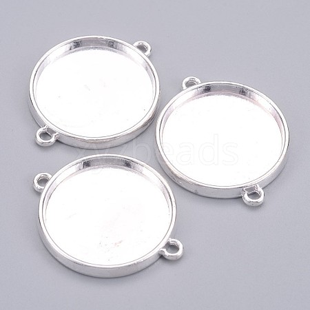 Tibetan Style Cabochon Connector Settings LS-X-TIBE-C074-S-FF-1
