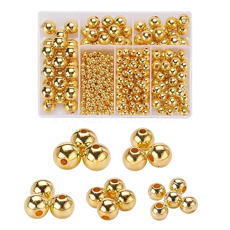 497Pcs 5 Style ABS Plastic Beads OACR-YW0001-10A-1