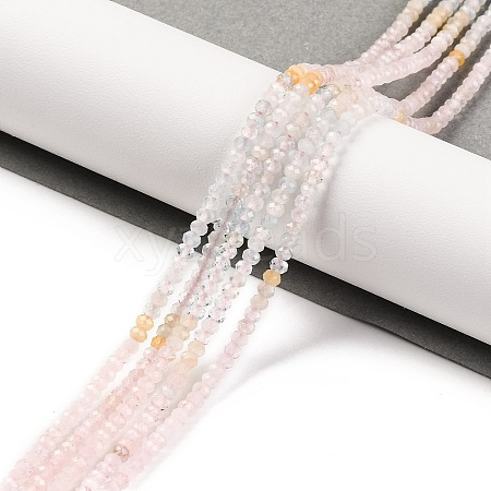 Natural Morganite Beads Strands LS-G-F770-D04-02-1
