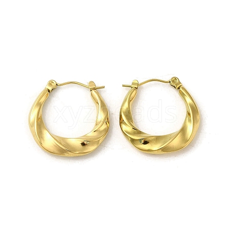 304 Stainless Steel Hoop Earrings for Women EJEW-B054-03G-1