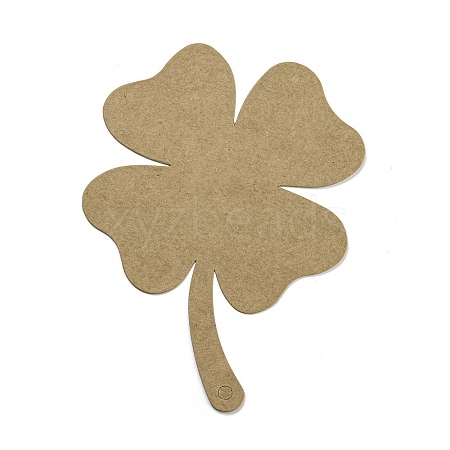 50Pcs Clover Paper Gift Tags AJEW-D065-01A-1