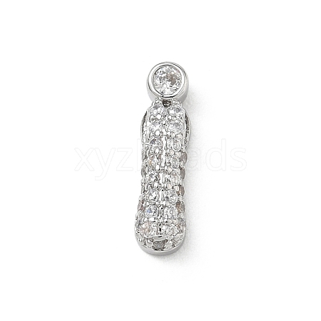 Brass Micro Pave Cubic Zirconia Pendants KK-A300-02P-I-1