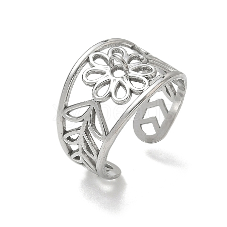304 Stainless Steel Cuff Open Ring Setting SA-CBA37BC-13P-1