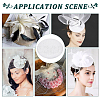 Linen Cloth Mini Hat Fascinator Base AJEW-WH0472-72B-6