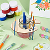 1Pc Wood Paint Brush Holders WOOD-BC0001-28-5