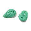 Synthetic Coral Dyed Leaf Charms CORA-Q034-01-05-2