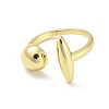 Brass Open Cuff Rings RJEW-I100-04G-2