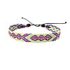 Bohemia Polyester Braided Flat Cord Bracelet PW-WG7A68A-14-1