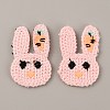 Animal Polyester Knitted Appliques DIY-WH0399-42C-1