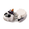 Halloween Theme Opaque Resin Pendants RESI-D075-01I-2