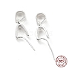 925 Sterling Silver Ice Pick Pinch Bails STER-Z001-122S-01-1