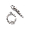304 Stainless Steel Toggle Clasps X-STAS-A092-05P-2