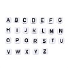 Alphabet Acrylic Beads Sets MACR-TA0001-02-3