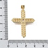 Brass Micro Pave Clear Cubic Zirconia Pendants CU-CBA9883-03B-G-3