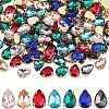 SUPERFINDINGS 175Pcs 7 Colors Sew on Rhinestone RGLA-FH0001-01-1