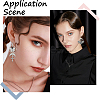 DIY Alloy & Stainless Steel Goth Butterfly Moth Dangle Earring Making Kits DIY-SC0026-36-5