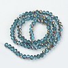 Electroplate Transparent Glass Beads Strands EGLA-A034-T1mm-R09-2