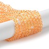 Drawbench Transparent Glass Beads Strands GLAD-Q012-4mm-08-5