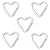 5Pcs Zinc Alloy Spring Gate Rings FIND-TA0009-73O-2