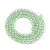 Electroplate Imitation Jade Glass Beads Strands GLAA-T032-J4mm-AB03-2