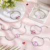 12Pcs 3 Colors Word HOPE Glass Link Bracelets BJEW-NB0001-12-4