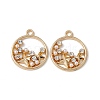 Alloy Crystal Rhinestone Pendants ALRI-K049-12G-1