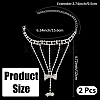 2Pcs Crystal Rhinestone Tennis Ring Bracelet BJEW-CN0001-17B-2