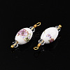 Handmade Porcelain Pendants KK-P242-19G-02-1-2