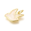 Brass Enamel Charms KK-L225-044G-2