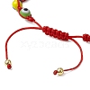 Adjustable Lanmpword Evil Eye Braided Bead Bracelet BJEW-JB11059-01-4