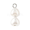 ABS Plastic Imitation Pearl Pendants PALLOY-JF04683-02-3