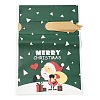 Christmas Santa Claus Plastic Packing Pouches Drawstring Bags ABAG-Q053-03E-2