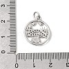 Brass Micro Pave Cubic Zirconia Pendants KK-P343-01C-P-3