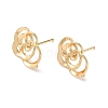 Brass Stud Earring Findings KK-Z164-04G-02-1