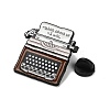 Typewriter with Letter Enamel Pins JEWB-R050-01EB-02-3