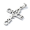 Non-Tarnish 304 Stainless Steel Pendants STAS-C097-14P-2