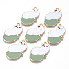 Alloy Enamel Pendants ENAM-T011-34KC-RS-1