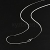 2mm Rack Plating Brass Herringbone Chain Necklaces for Women Men MAK-L044-20P-3