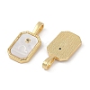 Rack Plating Brass Micro Pave Cubic Zirconia Pendants KK-U032-90G-05-2