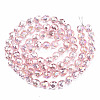 Transparent Glass Beads Strands X-EGLA-T008-14A-01-2