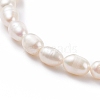Grade A Natural Pearl Beaded Bracelets with Brass Spring Ring Clasps for Women BJEW-JB08037-4