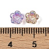 UV Plating Acrylic Bead Caps X-MACR-L008-11B-3