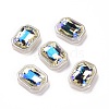 Rainbow Iridescent Plating Acrylic Cabochons OACR-E011-08-1