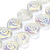 Electroplate Baking Paint Glass Beads Strands EGLA-K061-13A-AB01-1