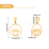 Unicraftale 304 Stainless Steel Pendants STAS-UN0009-89G-4